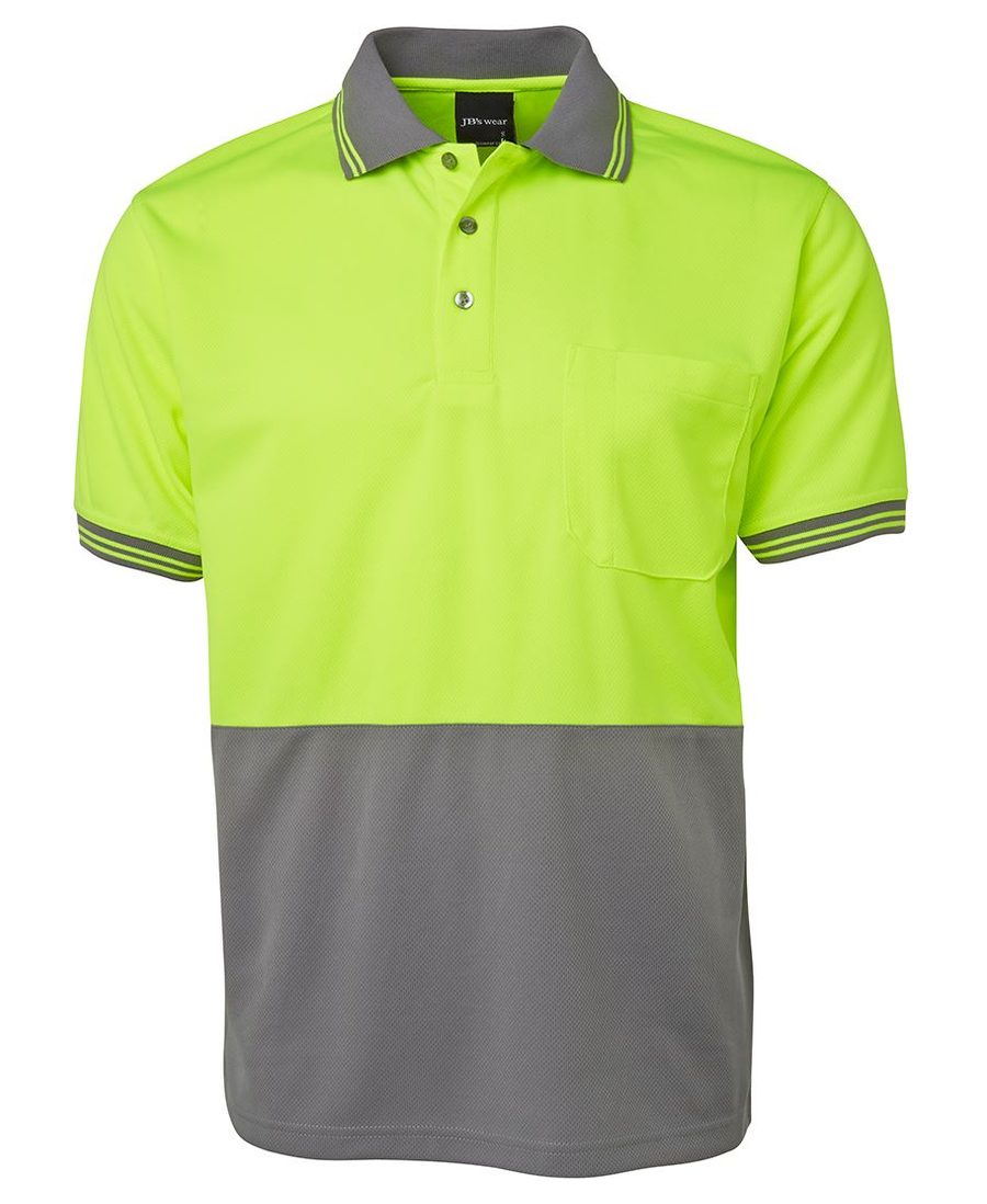 JB's Wear 6HVPS Hi Vis S/S Traditional Polo - Image 3
