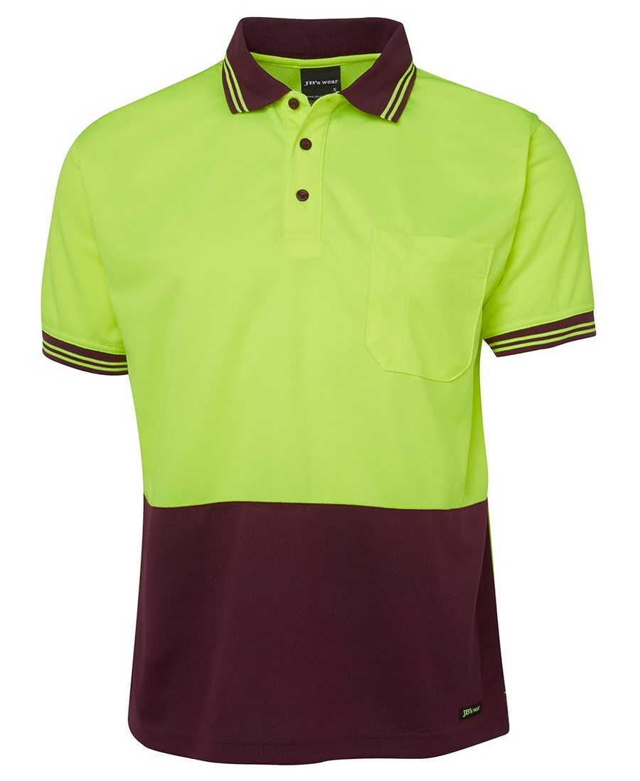 JB's Wear 6HVPS Hi Vis S/S Traditional Polo - Image 4