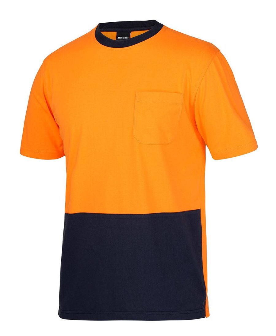 JB's Wear 6HVTC Hi Vis Crew Neck Cotton T-Shirt - Image 3