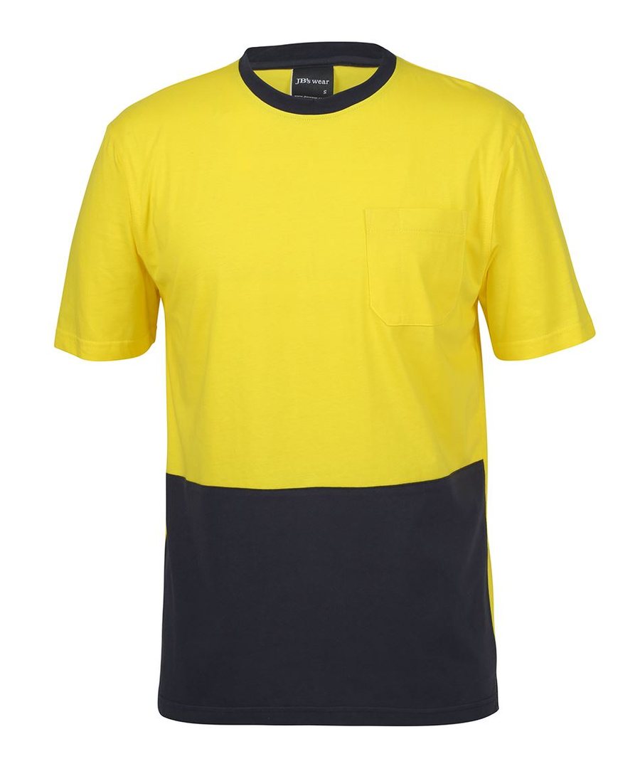 JB's Wear 6HVTC Hi Vis Crew Neck Cotton T-Shirt