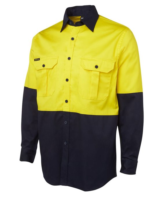 JB's Wear 6HWL Hi Vis L/S Work Shirt