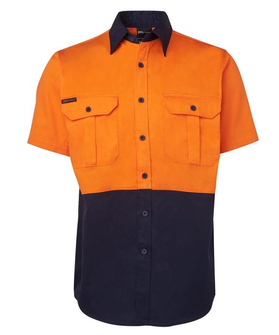 JB's Wear 6HWS Hi Vis S/S Work Shirt