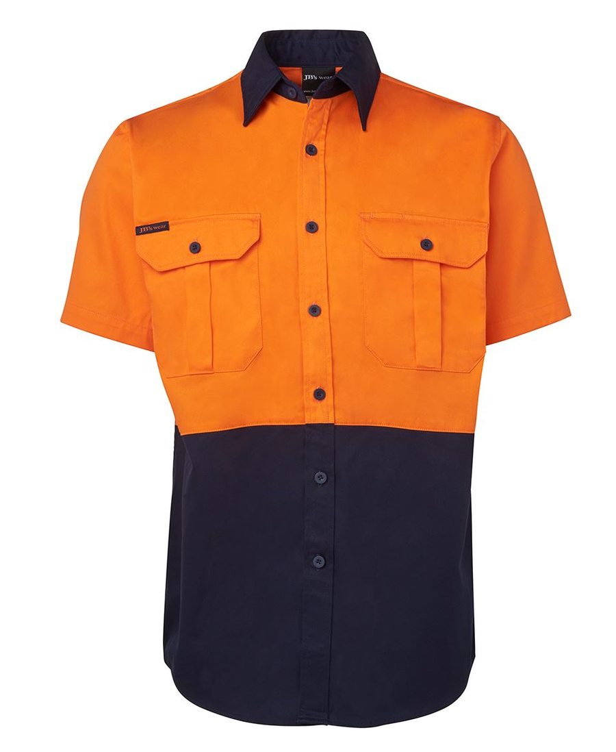JB's Wear 6HWS Hi Vis S/S Work Shirt