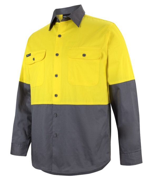 JB's Wear 6HWSL Hi Vis L/S 150G Work Shirt