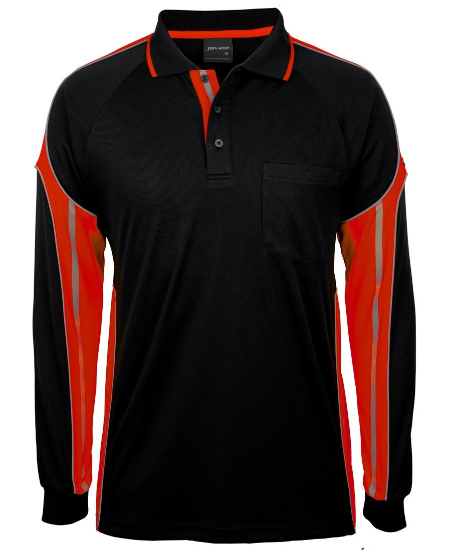 JB's Wear 6SPPL L/S Street Panel Polo - Image 3