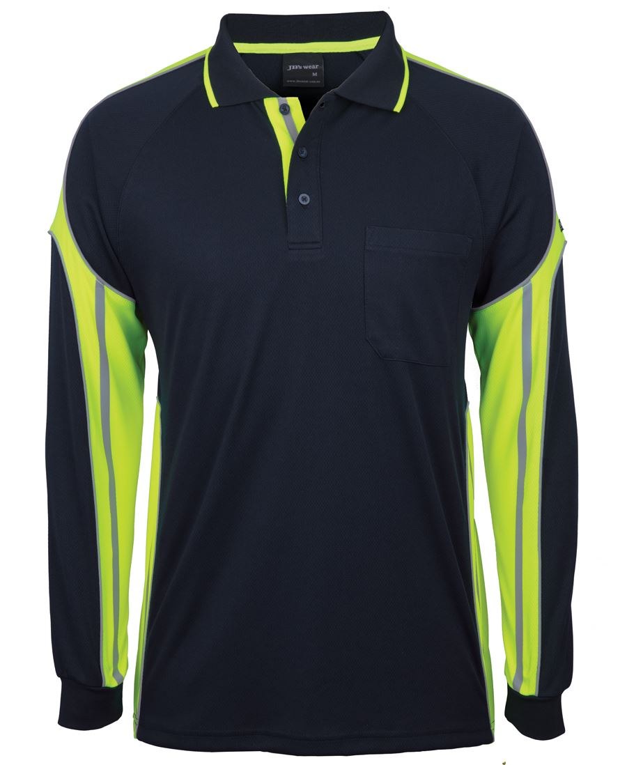 JB's Wear 6SPPL L/S Street Panel Polo - Image 4